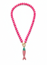 Crystal Beaded Necklace with Fish Pendant
