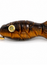 Carved Tiger Eye Fish Pendant