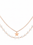Layered Faux Pearl Star Necklace