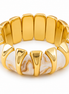 Geometric Faux Pearl Stretch Bracelet
