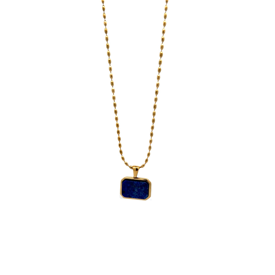 Pendant Necklace with Faceted Accent