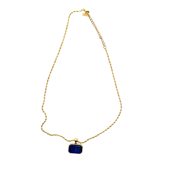 Pendant Necklace with Faceted Accent