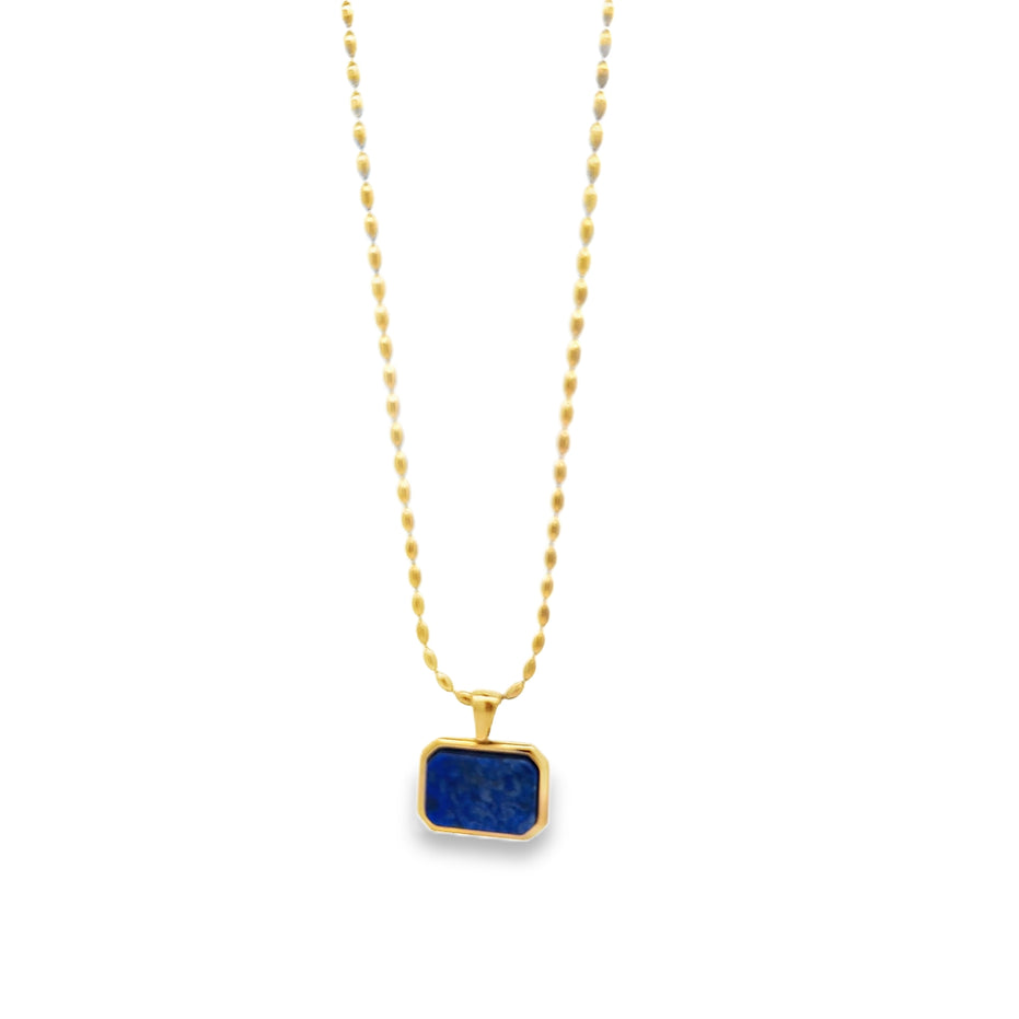 Pendant Necklace with Faceted Accent