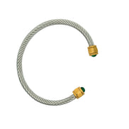 Open Cable Cuff Bracelet