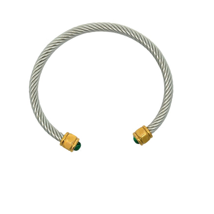 Open Cable Cuff Bracelet