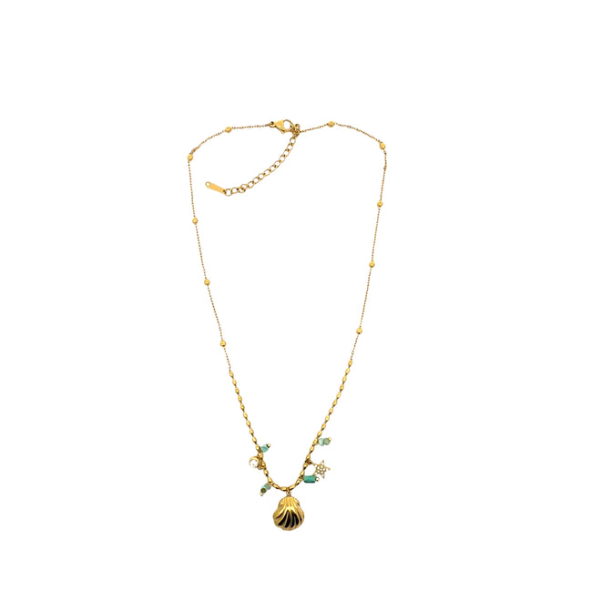 Sea Shell And Charms Necklace