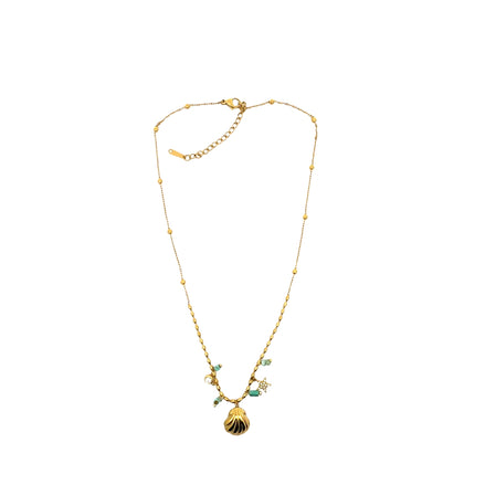 Sea Shell And Charms Necklace