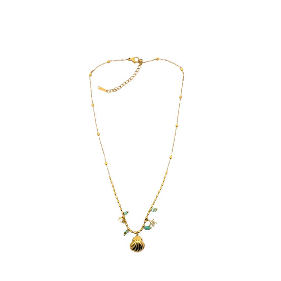Sea Shell And Charms Necklace