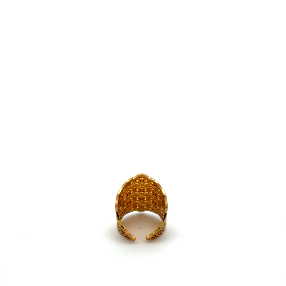 Wide Filigree Ring