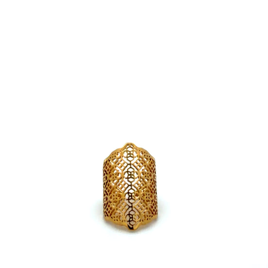 Wide Filigree Ring