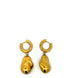 Gold Nugget Drop Earrings
