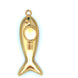 Pink Enamel Fish Pendant