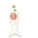 Pink Enamel Fish Pendant