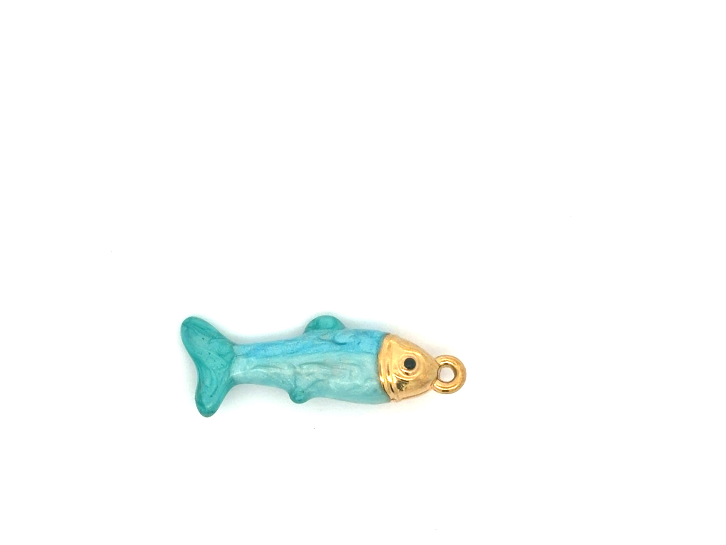 Enamel Coastal Fish Charm