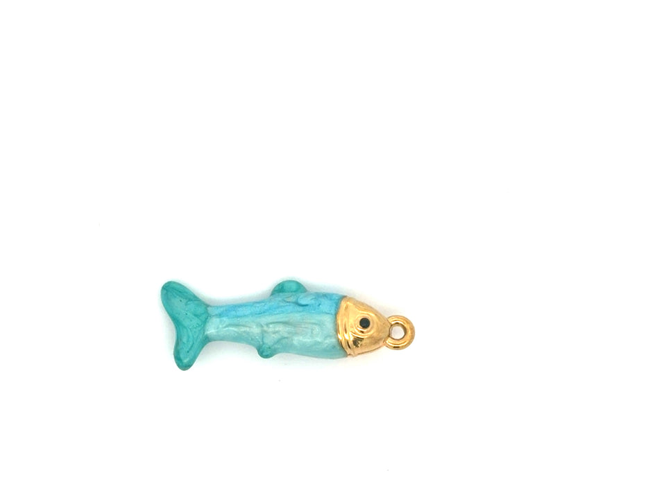 Enamel Coastal Fish Charm