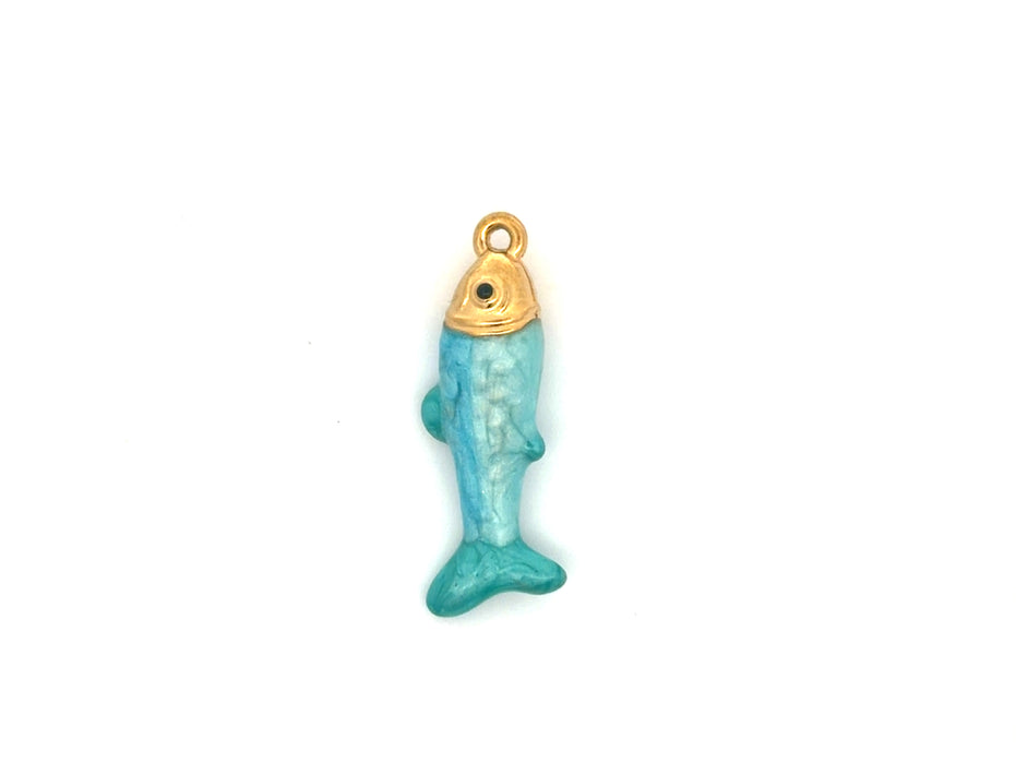 Enamel Coastal Fish Charm