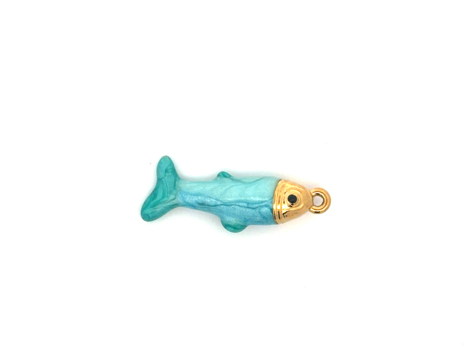 Enamel Coastal Fish Charm