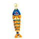 Articulated Enamel Fish Pendant
