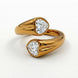 Sculpted Open Heart Ring