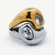 Modern Wave Ring with Two Tone Finish