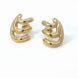 Triple Curve Stud Earrings