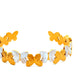 Two Tone Butterfly Cuff Bracelet