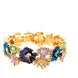 Expandable Multicolor Floral Bracelet