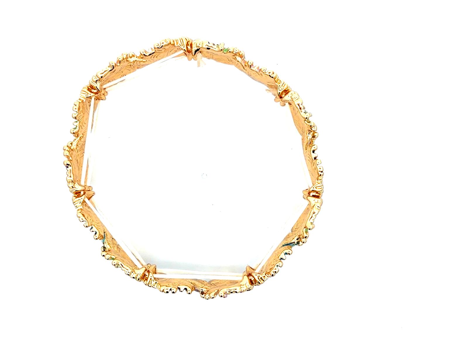 Expandable Multicolor Floral Bracelet