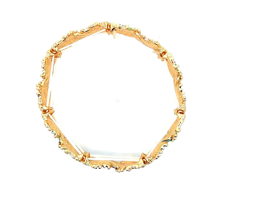 Expandable Multicolor Floral Bracelet