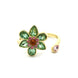 Floral Crystal Ear Cuff