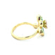 Floral Crystal Ear Cuff