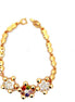 Multicolor Floral Station Bracelet