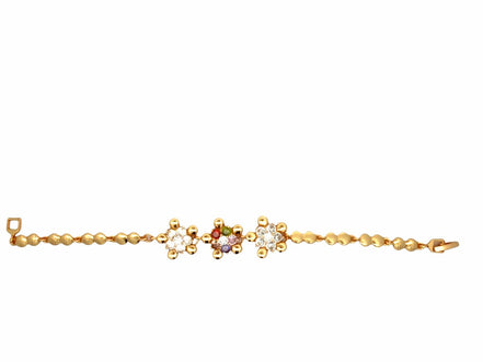 Multicolor Floral Station Bracelet