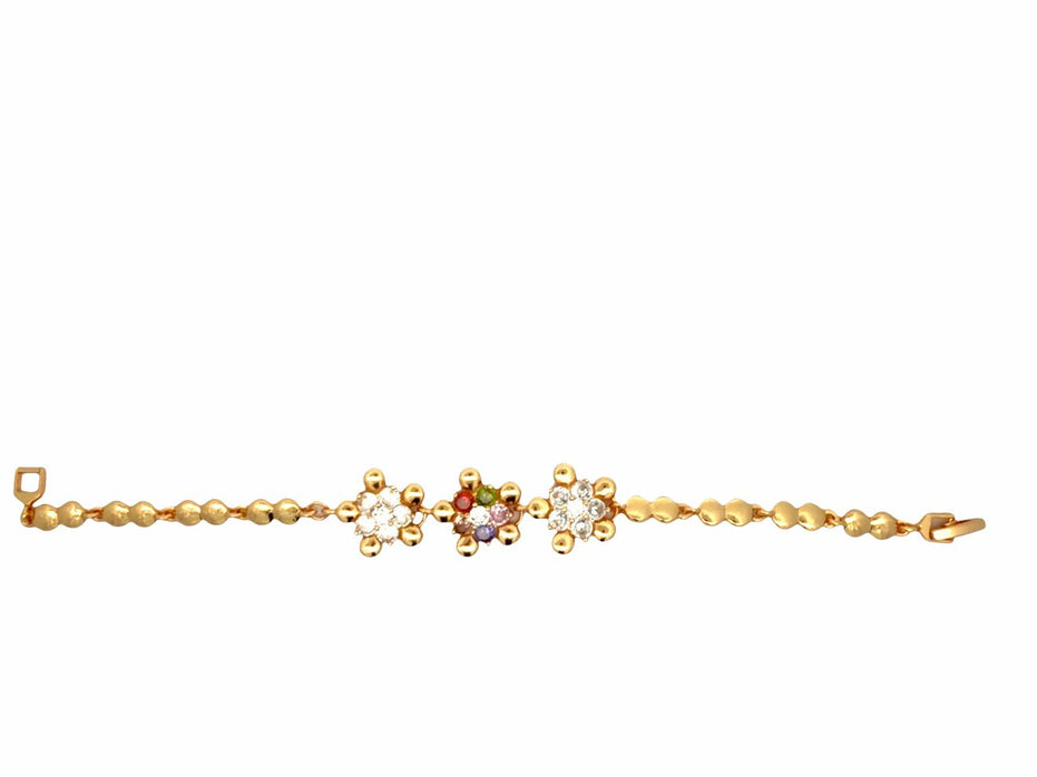 Multicolor Floral Station Bracelet