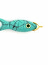Carved Natural Turquoise Fish Pendant