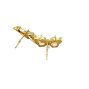 Butterfly Crystal Climber Earrings