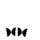 Black Butterfly Crystal Stud Earrings