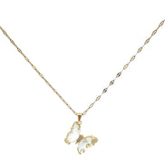 Butterfly Crystal Pendant Necklace