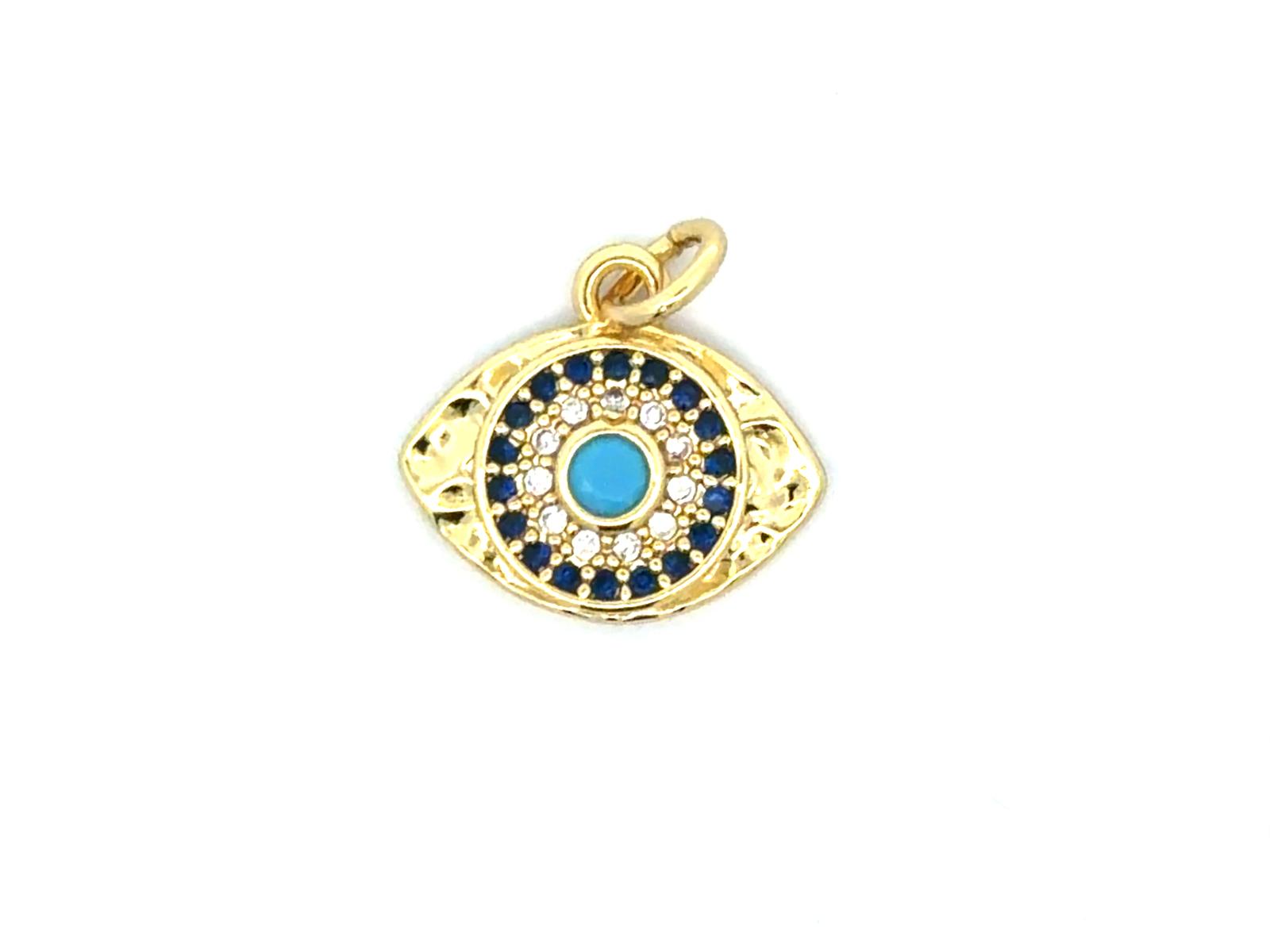Blue Evil Eye Charm Pendant