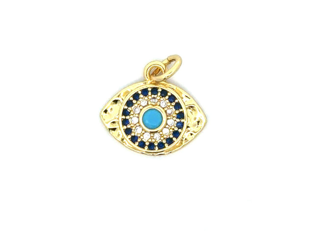 Blue Evil Eye Charm Pendant