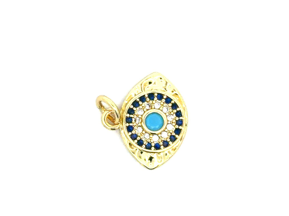 Blue Evil Eye Charm Pendant