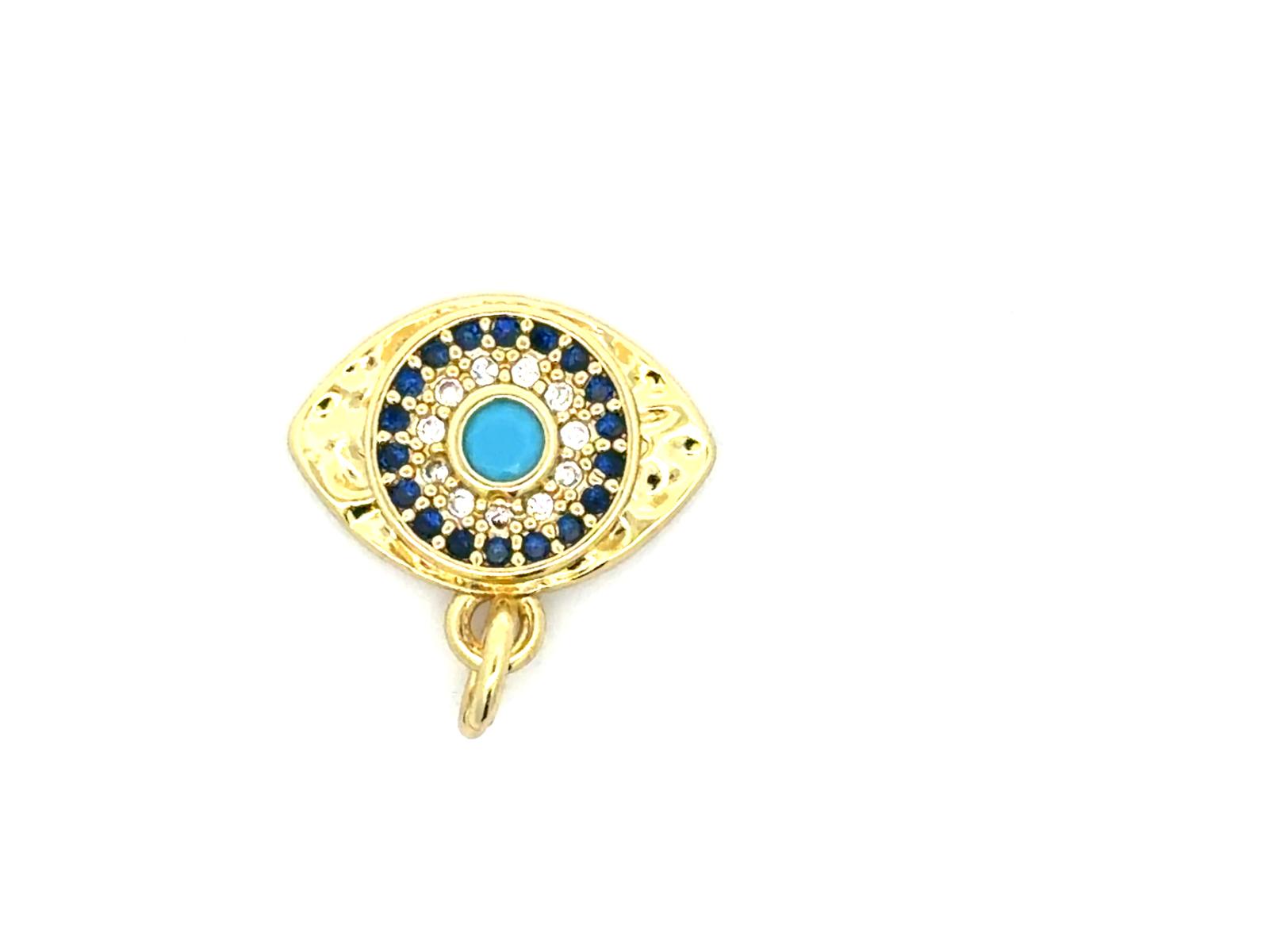 Blue Evil Eye Charm Pendant