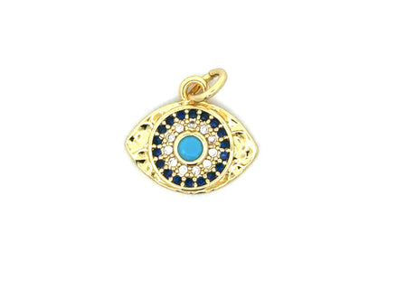Blue Evil Eye Charm Pendant