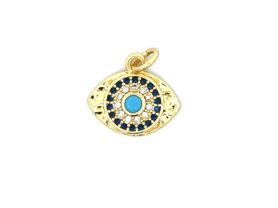 Blue Evil Eye Charm Pendant