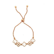 White Clover Adjustable Bracelet