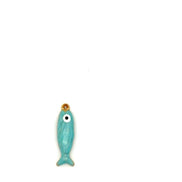 Coastal Enamel Fish Pendant