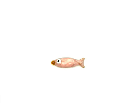 Pink Enamel Fish Charm