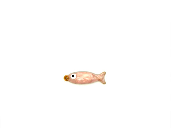 Pink Enamel Fish Charm
