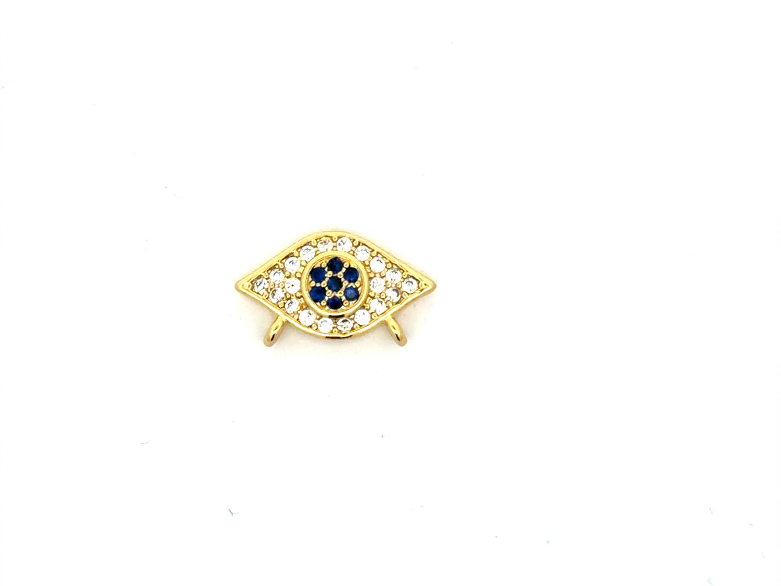Mini Evil Eye Connector Charm