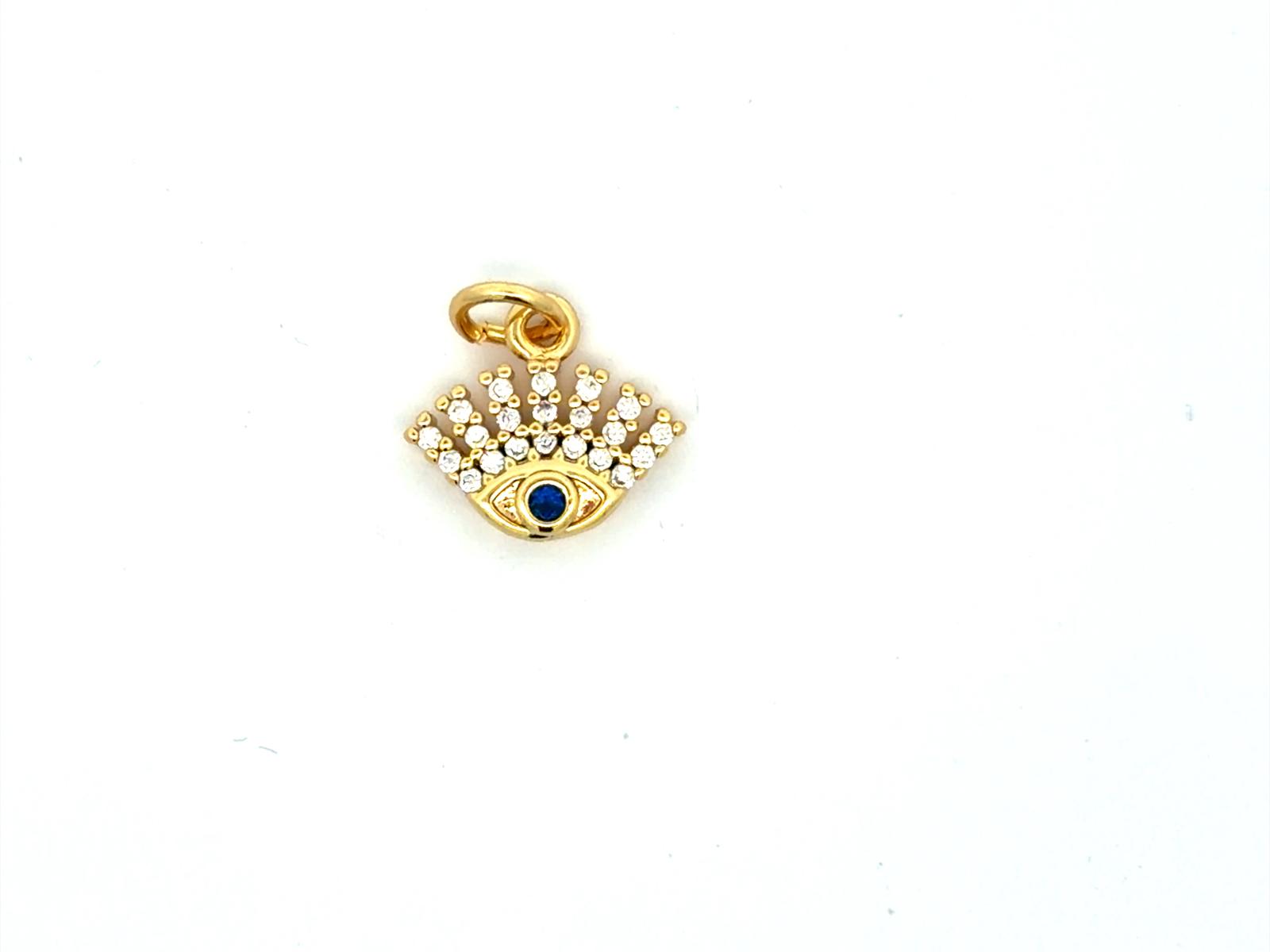 Blue Evil Eye Hamsa Charm